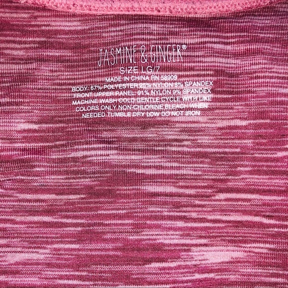 NWT Jasmine & Ginger Marled Pink and Blue Seamless Longline 2 Bra Bundle size L - Picture 4 of 11